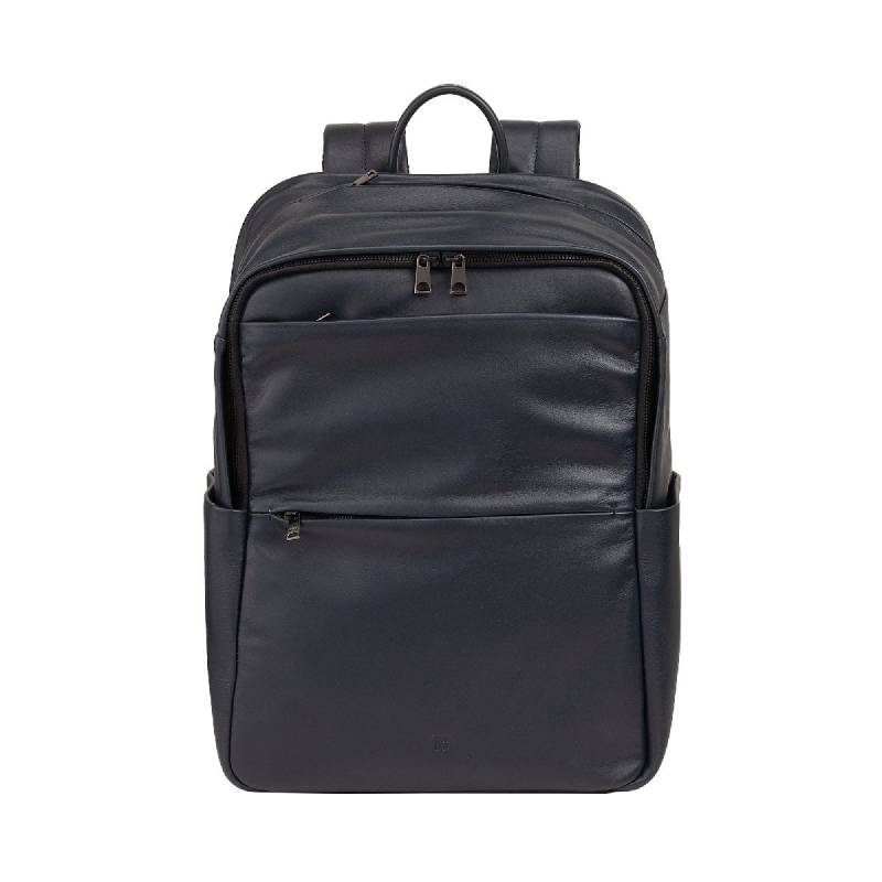 Sydney - Lederrucksack 16" Navy von dudubags