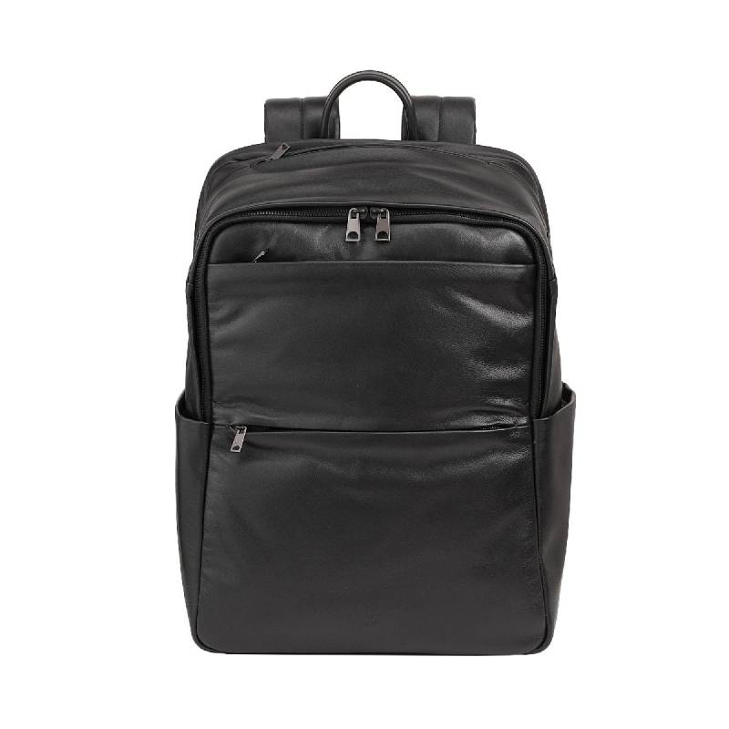 Sydney - Lederrucksack 16" Schwarz von dudubags