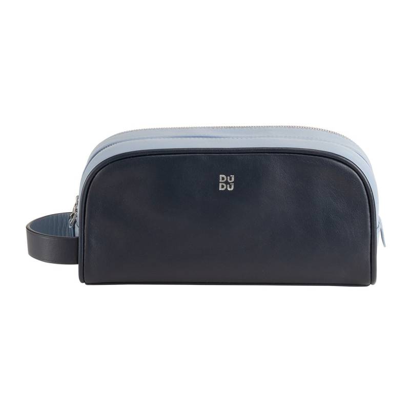 Thani - Beauty Case aus Leder Navy von dudubags