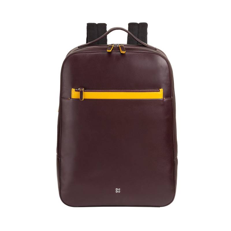 Washington - Lederrucksack 16" Burgundy von dudubags