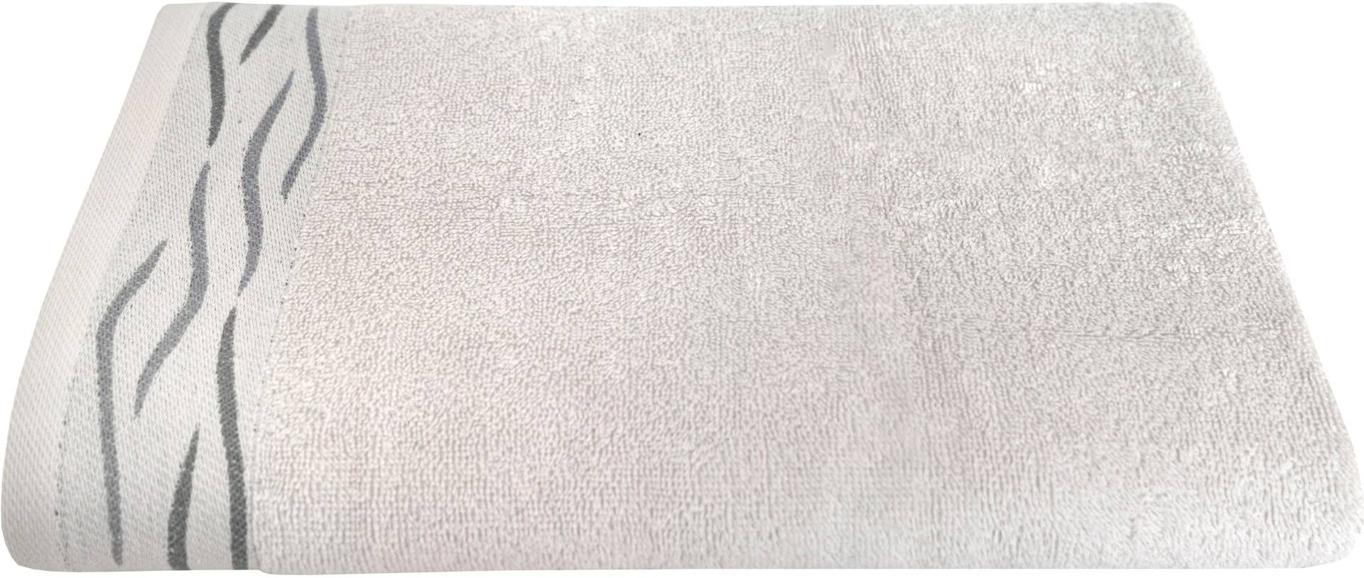 Dyckhoff Duschtuch »Wave«, (Set, 1 St., Badetuch 70 x 140 cm), mit Jacquard-Bordüre von dyckhoff