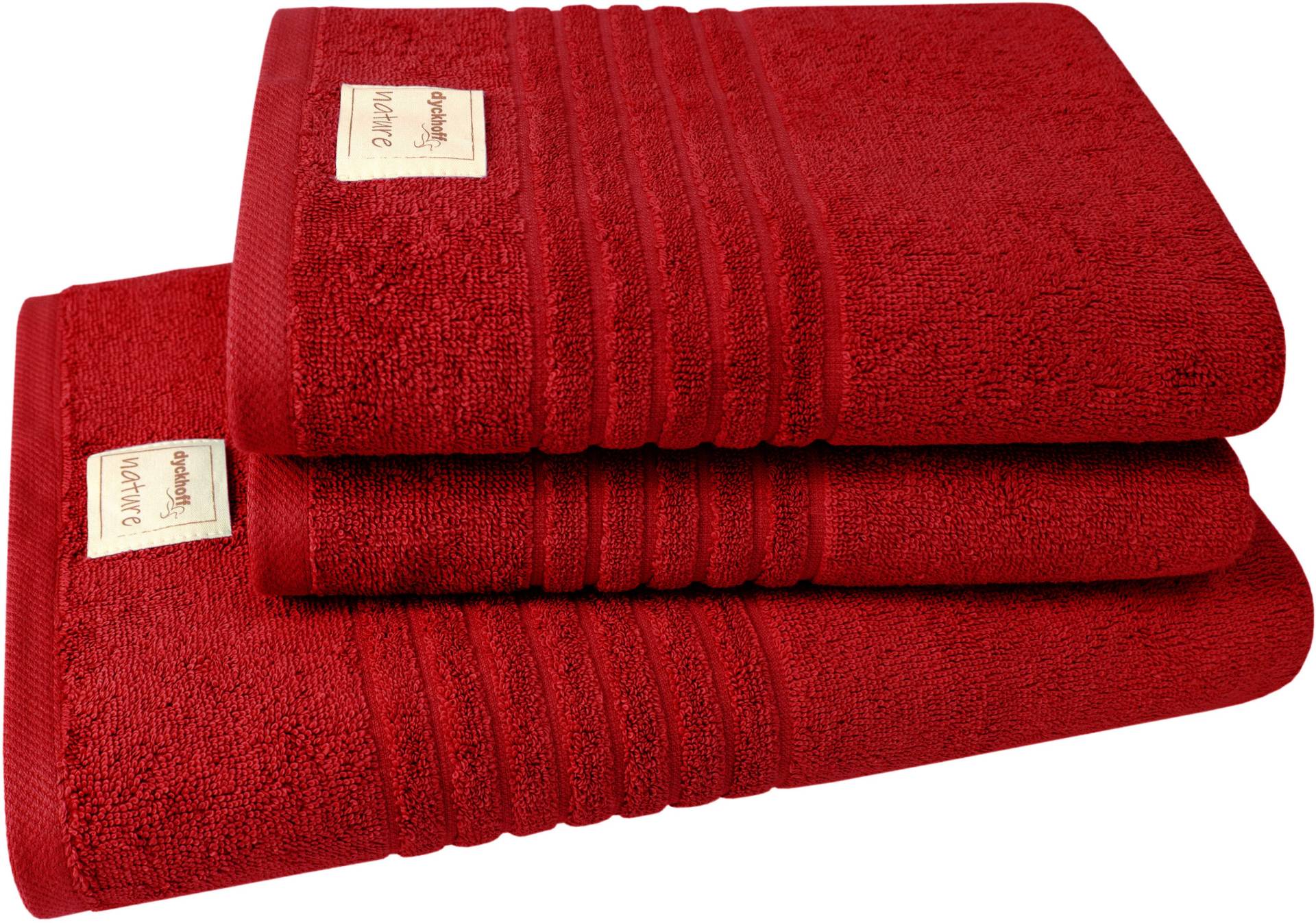 Dyckhoff Handtuch Set »Nature«, (Set, 3 St., 1 Badetuch (70x140 cm)-2 Handtücher (50x100 cm), im 3er oder 6er Set erhätlich Dyckhoff Handtuch Set »Nature«, (Set, 3 St., 1 Badetuch (70x140 cm)-2 Handtücher (50x100 cm), im 3er oder 6er Set erhätlich von dyckhoff