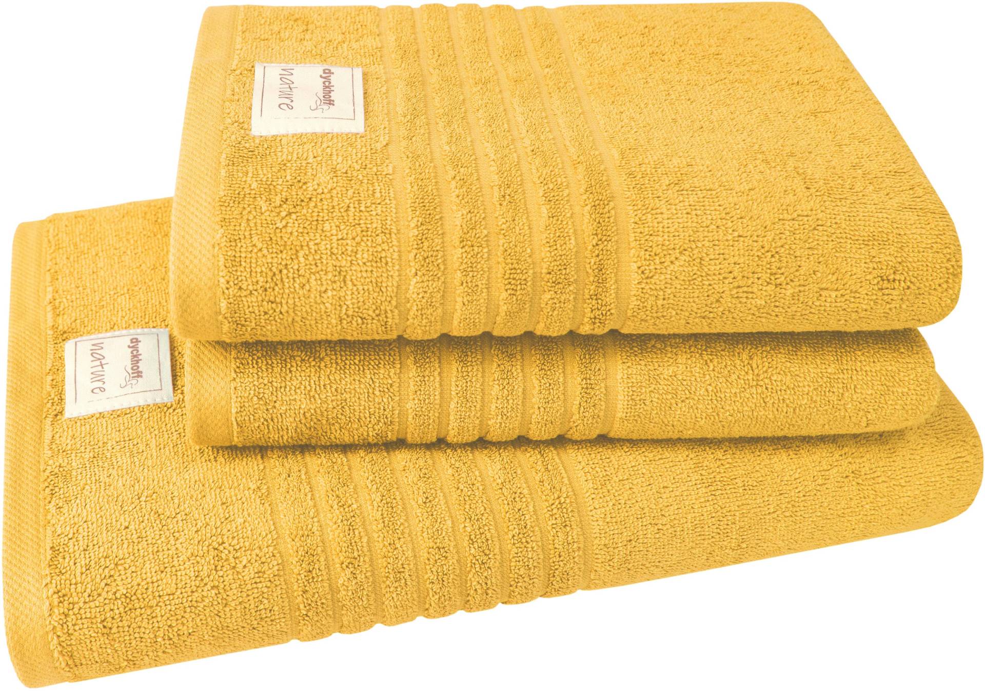 Dyckhoff Handtuch Set »Nature«, (Set, 3 St., 1 Badetuch (70x140 cm)-2 Handtücher (50x100 cm), im 3er oder 6er Set erhätlich Dyckhoff Handtuch Set »Nature«, (Set, 3 St., 1 Badetuch (70x140 cm)-2 Handtücher (50x100 cm), im 3er oder 6er Set erhätlich von dyckhoff