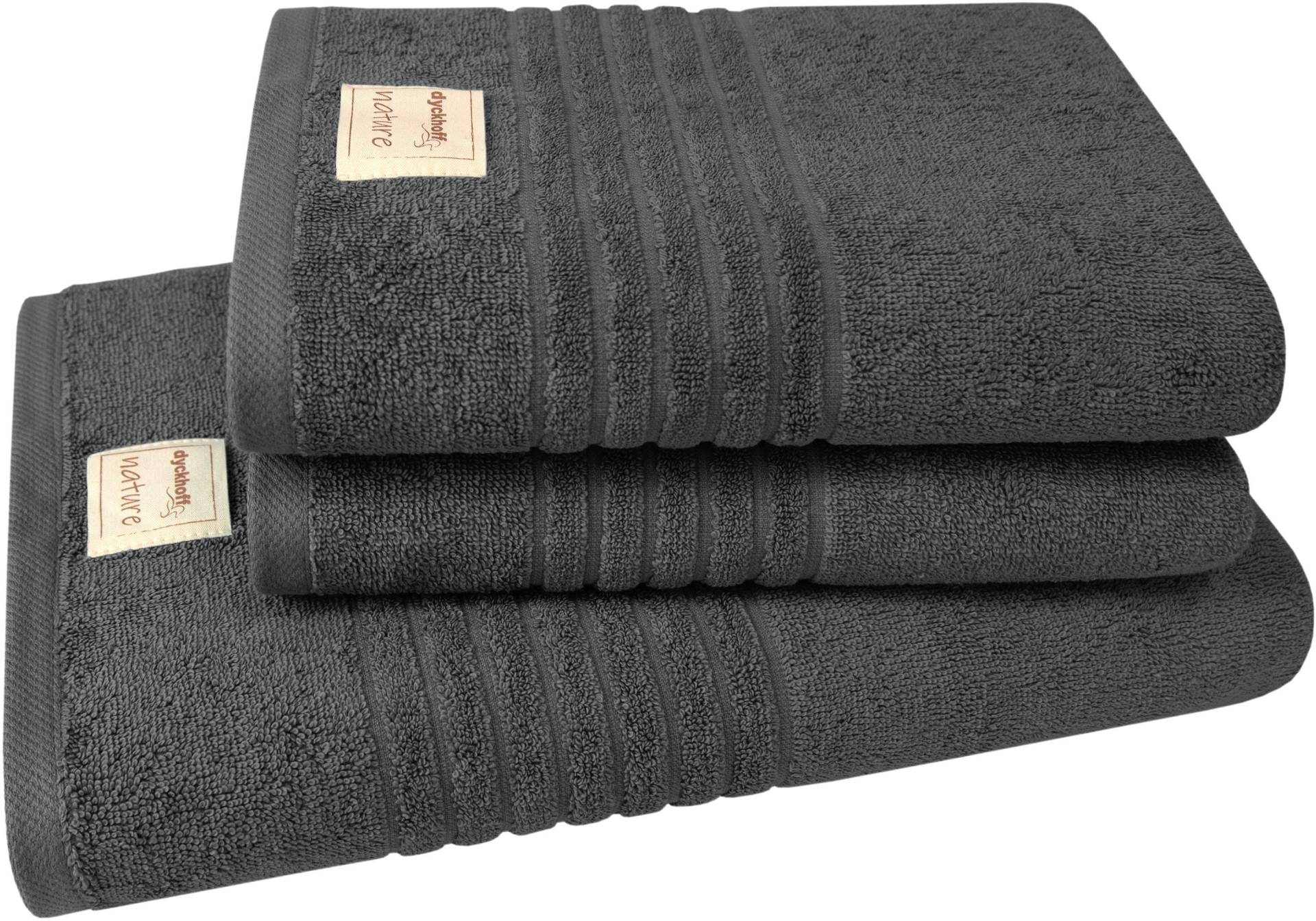 Dyckhoff Handtuch Set »Nature«, (Set, 3 St., 1 Badetuch (70x140 cm)-2 Handtücher (50x100 cm), im 3er oder 6er Set erhätlich Dyckhoff Handtuch Set »Nature«, (Set, 3 St., 1 Badetuch (70x140 cm)-2 Handtücher (50x100 cm), im 3er oder 6er Set erhätlich von dyckhoff