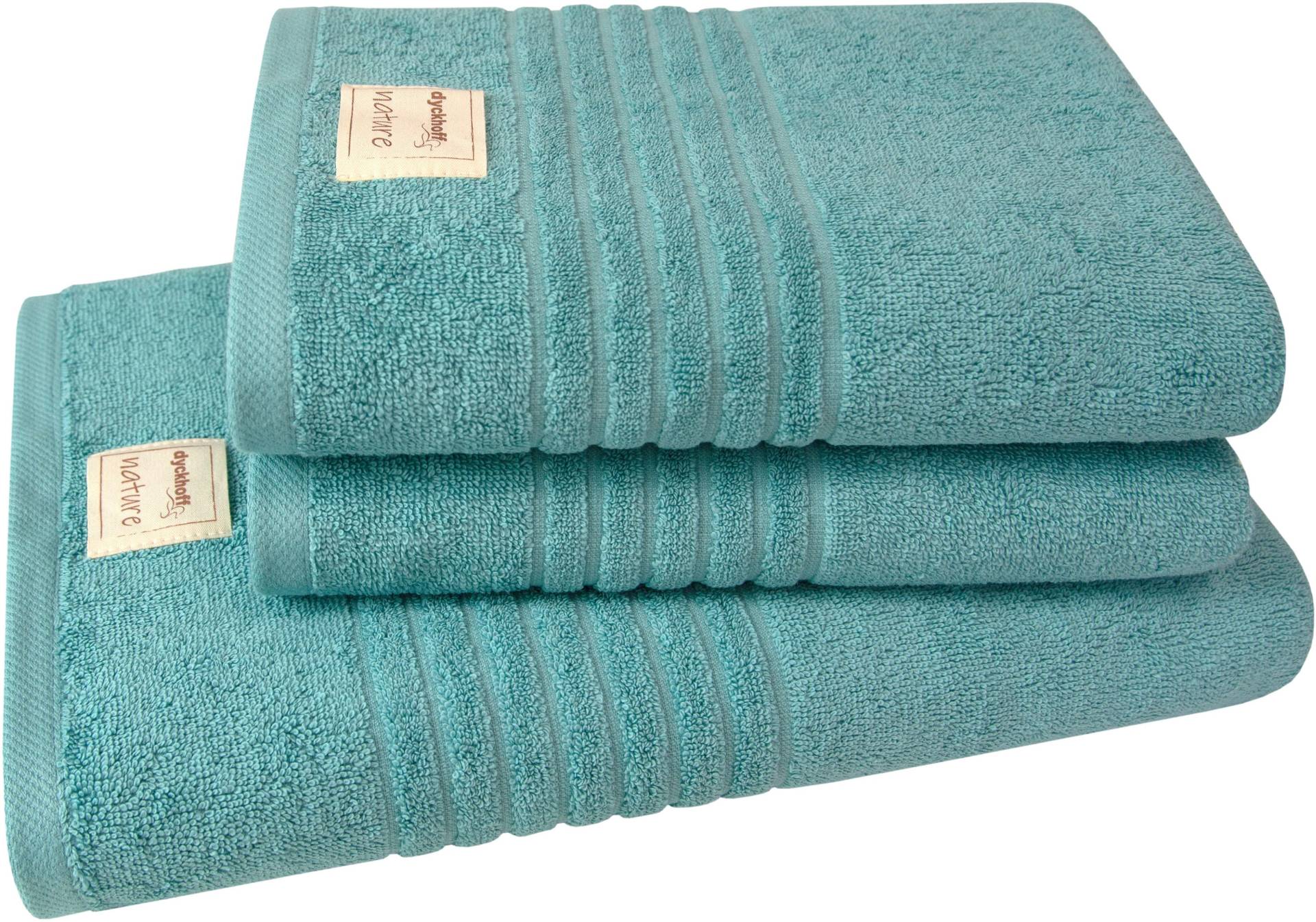 Dyckhoff Handtuch Set »Nature«, (Set, 3 St., 1 Badetuch (70x140 cm)-2 Handtücher (50x100 cm), im 3er oder 6er Set erhätlich Dyckhoff Handtuch Set »Nature«, (Set, 3 St., 1 Badetuch (70x140 cm)-2 Handtücher (50x100 cm), im 3er oder 6er Set erhätlich von dyckhoff