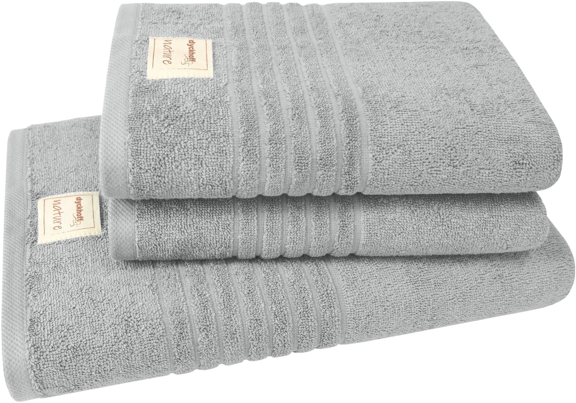 Dyckhoff Handtuch Set »Nature«, (Set, 3 St., 1 Badetuch (70x140 cm)-2 Handtücher (50x100 cm), im 3er oder 6er Set erhätlich Dyckhoff Handtuch Set »Nature«, (Set, 3 St., 1 Badetuch (70x140 cm)-2 Handtücher (50x100 cm), im 3er oder 6er Set erhätlich von dyckhoff