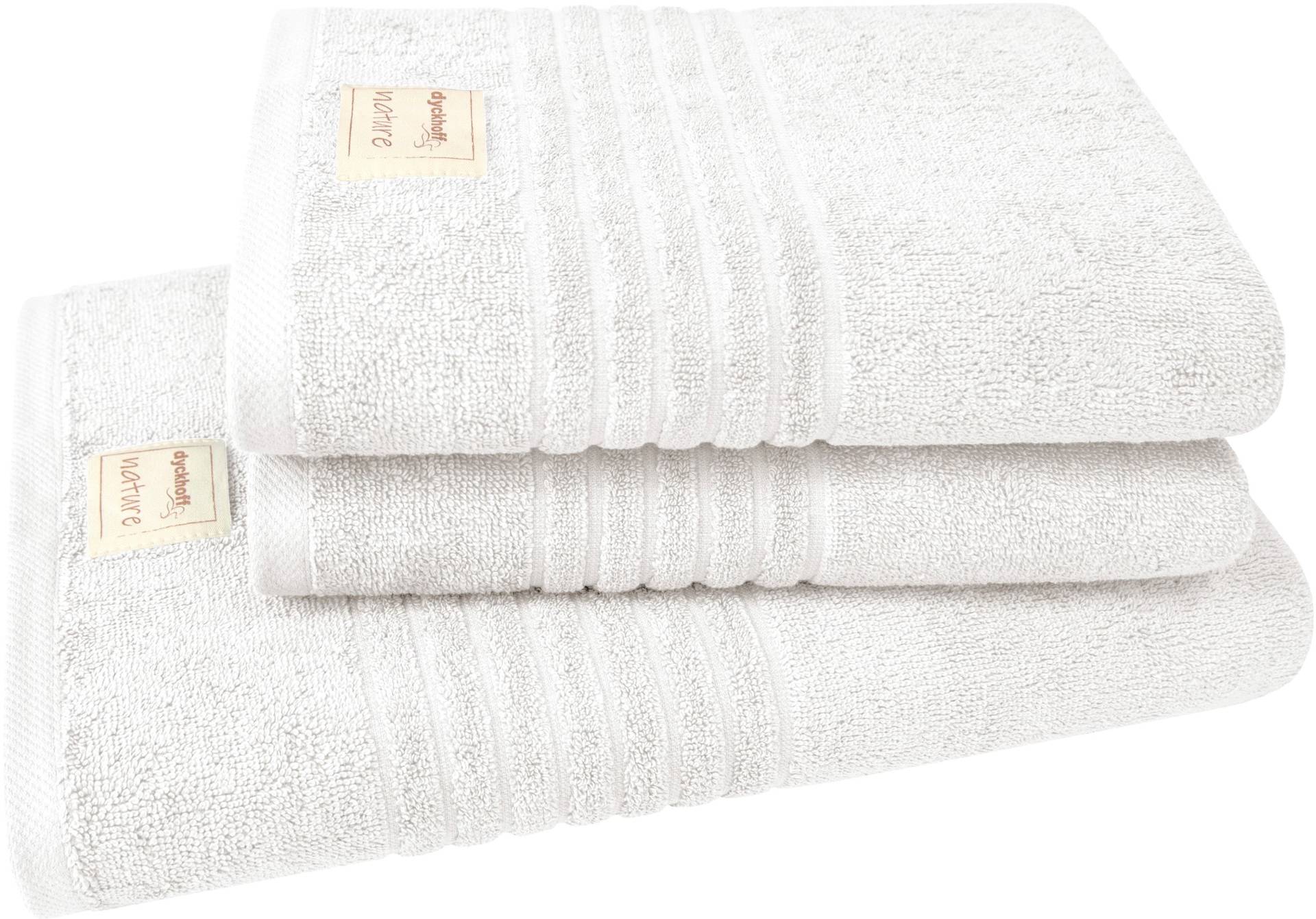 Dyckhoff Handtuch Set »Nature«, (Set, 3 St., 1 Badetuch (70x140 cm)-2 Handtücher (50x100 cm), im 3er oder 6er Set erhätlich Dyckhoff Handtuch Set »Nature«, (Set, 3 St., 1 Badetuch (70x140 cm)-2 Handtücher (50x100 cm), im 3er oder 6er Set erhätlich von dyckhoff