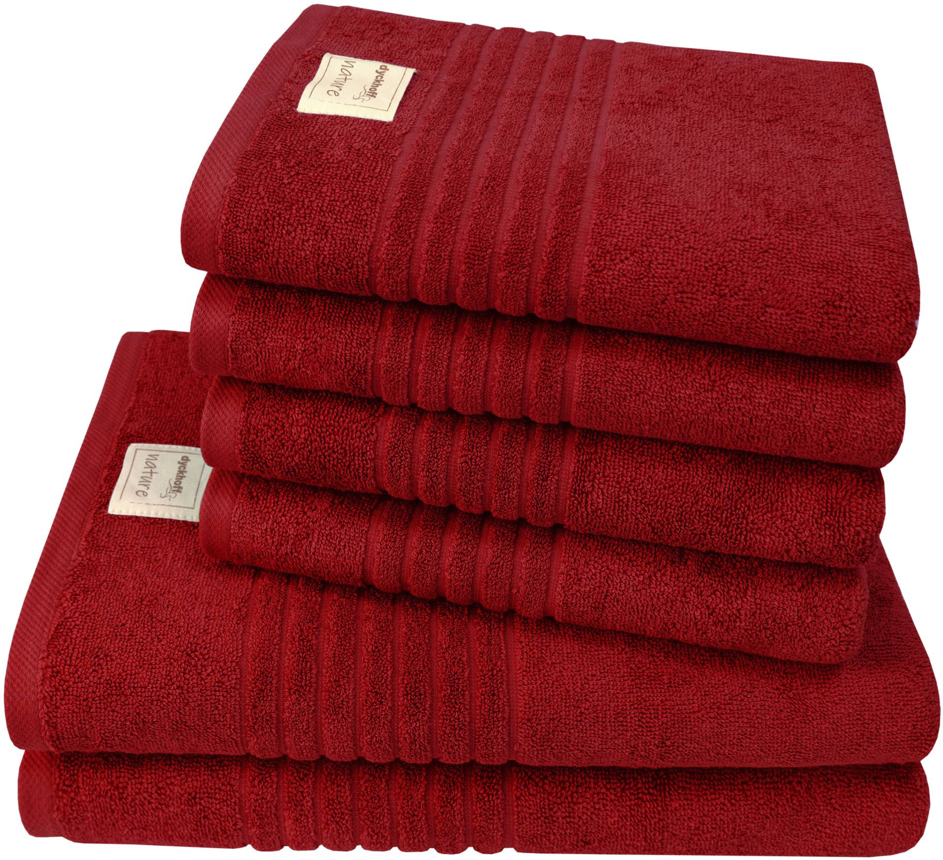 Dyckhoff Handtuch Set »Nature«, (Set, 6 St., 2 Badetücher (70x140 cm)-4 Handtücher (50x100 cm), im 3er oder 6er Set erhätlich Dyckhoff Handtuch Set »Nature«, (Set, 6 St., 2 Badetücher (70x140 cm)-4 Handtücher (50x100 cm), im 3er oder 6er Set erhätlich von dyckhoff