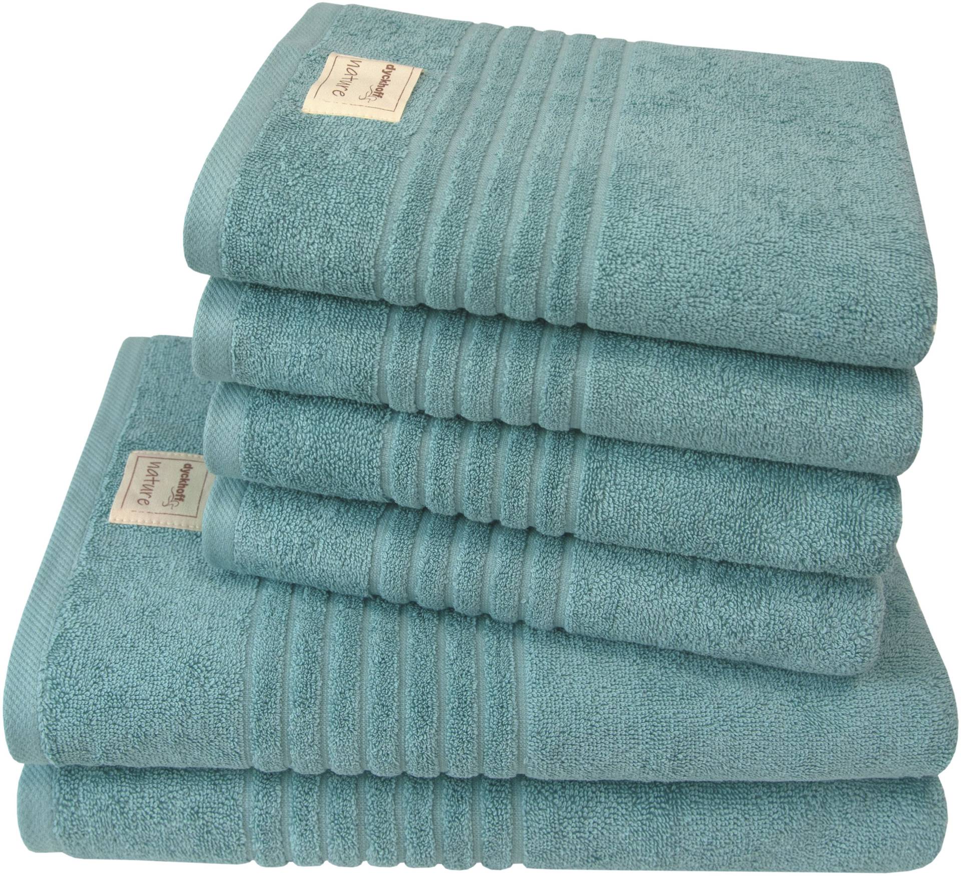Dyckhoff Handtuch Set »Nature«, (Set, 6 St., 2 Badetücher (70x140 cm)-4 Handtücher (50x100 cm), im 3er oder 6er Set erhätlich Dyckhoff Handtuch Set »Nature«, (Set, 6 St., 2 Badetücher (70x140 cm)-4 Handtücher (50x100 cm), im 3er oder 6er Set erhätlich von dyckhoff