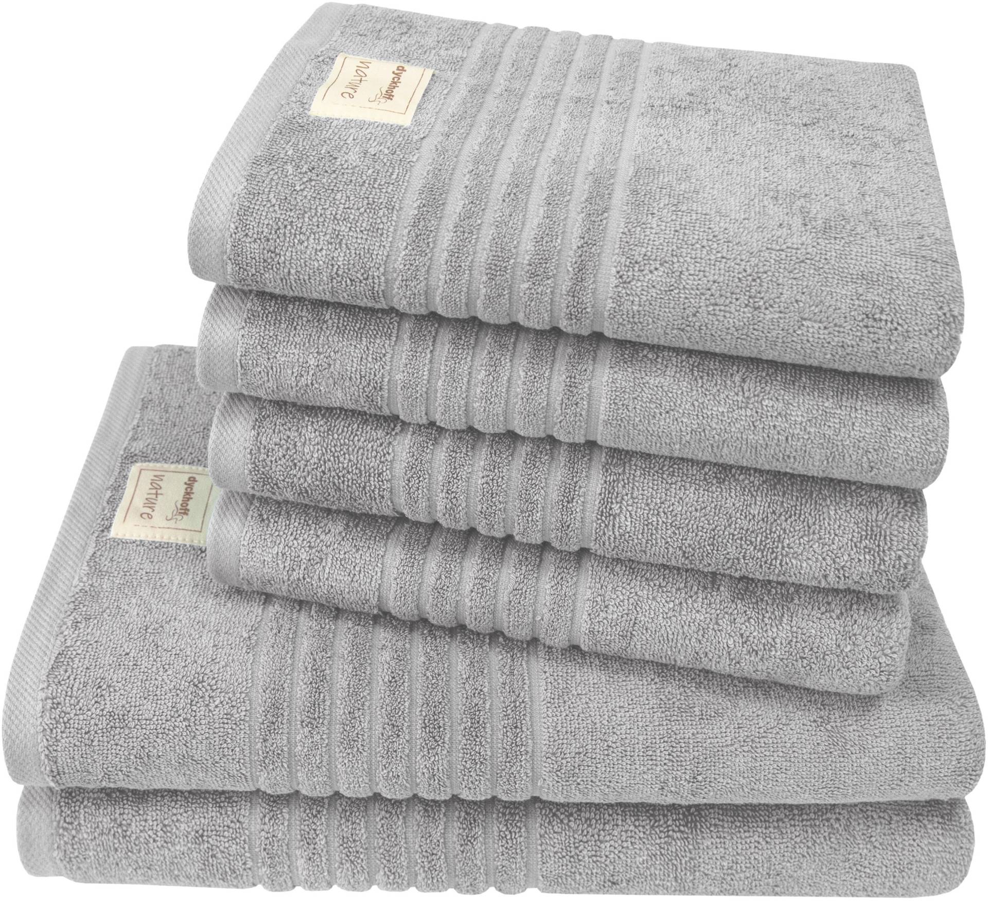 Dyckhoff Handtuch Set »Nature«, (Set, 6 St., 2 Badetücher (70x140 cm)-4 Handtücher (50x100 cm), im 3er oder 6er Set erhätlich Dyckhoff Handtuch Set »Nature«, (Set, 6 St., 2 Badetücher (70x140 cm)-4 Handtücher (50x100 cm), im 3er oder 6er Set erhätlich von dyckhoff