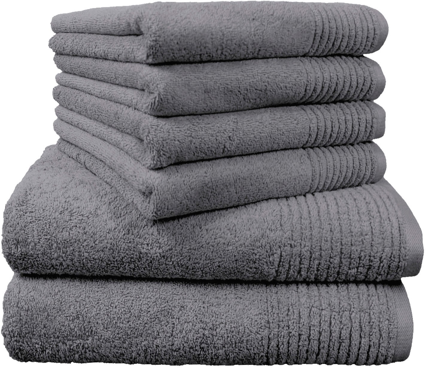 Dyckhoff Handtuch Set »Brillant«, Set, 6 tlg., Walkfrottee, mit Streifenbordüre;4 Handtücher (50x100cm), 2 Duschtücher (70x140cm) Dyckhoff Handtuch Set »Brillant«, Set, 6 tlg., Walkfrottee, mit Streifenbordüre;4 Handtücher (50x100cm), 2 Duschtücher (70x140cm) von dyckhoff