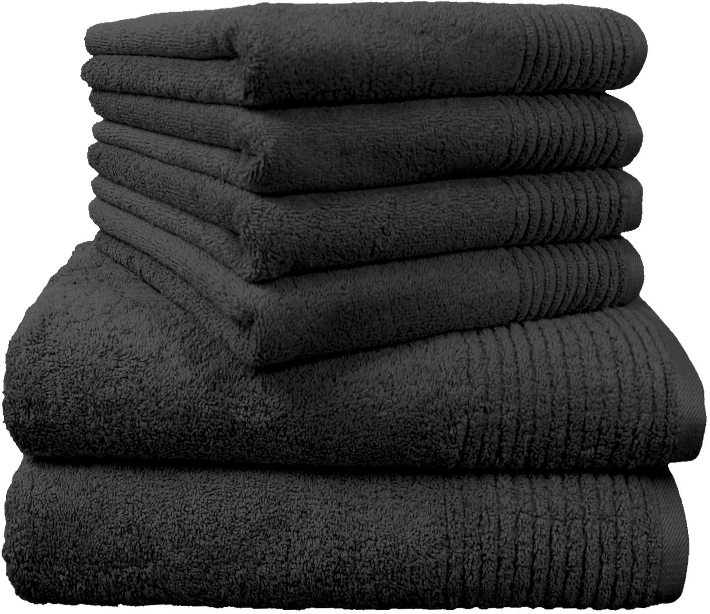 Dyckhoff Handtuch Set »Brillant«, Set, 6 tlg., Walkfrottee, mit Streifenbordüre;4 Handtücher (50x100cm), 2 Duschtücher (70x140cm) Dyckhoff Handtuch Set »Brillant«, Set, 6 tlg., Walkfrottee, mit Streifenbordüre;4 Handtücher (50x100cm), 2 Duschtücher (70x140cm) von dyckhoff