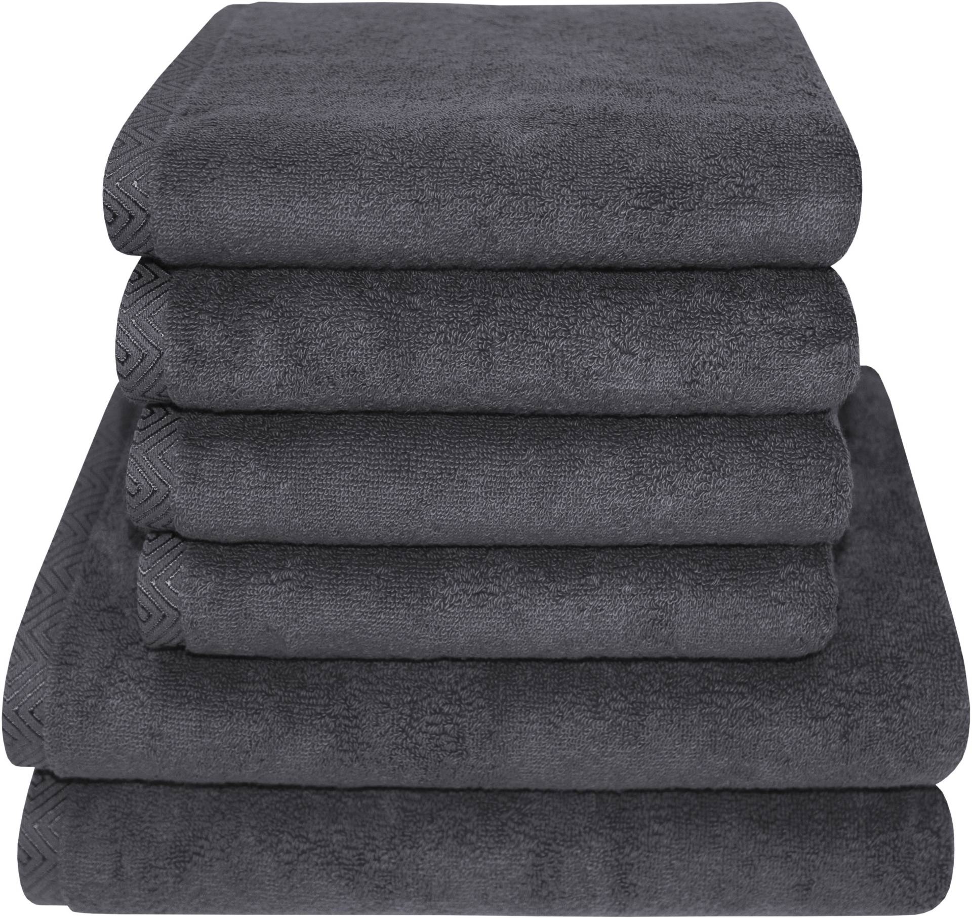 Dyckhoff Handtuch Set »City Lights«, Set, 6 tlg., Walkfrottier, 4 Handtücher (50x100cm), 2 Duschtücher (70x140cm) Dyckhoff Handtuch Set »City Lights«, Set, 6 tlg., Walkfrottier, 4 Handtücher (50x100cm), 2 Duschtücher (70x140cm) von dyckhoff