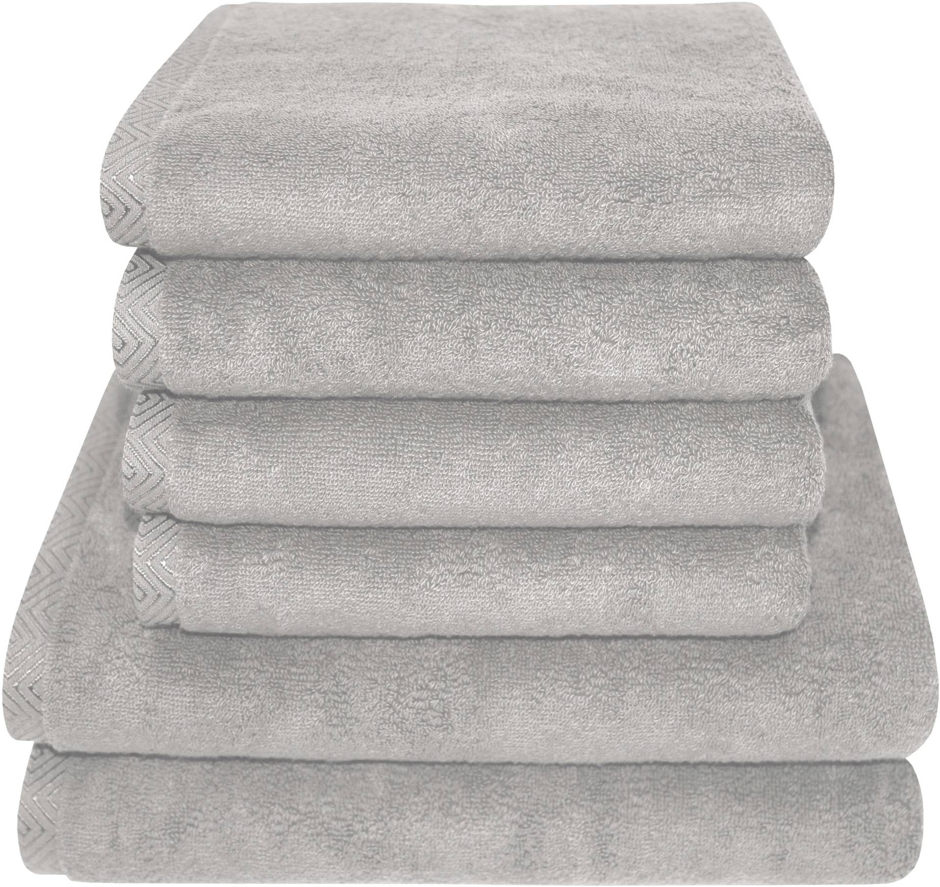 Dyckhoff Handtuch Set »City Lights«, Set, 6 tlg., Walkfrottier, 4 Handtücher (50x100cm), 2 Duschtücher (70x140cm) Dyckhoff Handtuch Set »City Lights«, Set, 6 tlg., Walkfrottier, 4 Handtücher (50x100cm), 2 Duschtücher (70x140cm) von dyckhoff