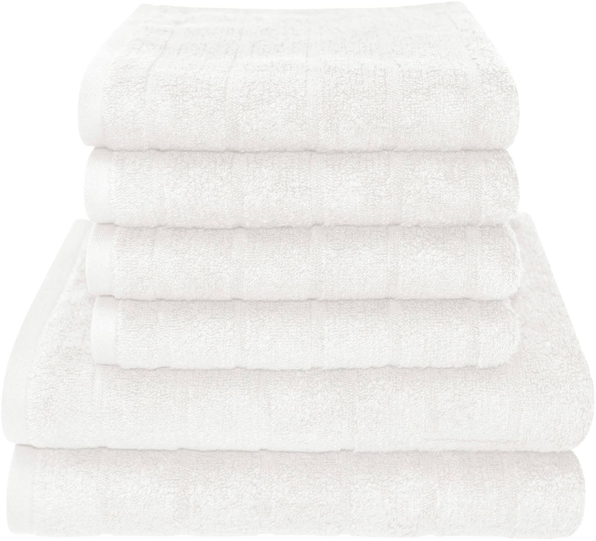 Dyckhoff Handtuch Set »City Lights«, Set, 6 tlg., Walkfrottier, 4 Handtücher (50x100cm), 2 Duschtücher (70x140cm) Dyckhoff Handtuch Set »City Lights«, Set, 6 tlg., Walkfrottier, 4 Handtücher (50x100cm), 2 Duschtücher (70x140cm) von dyckhoff