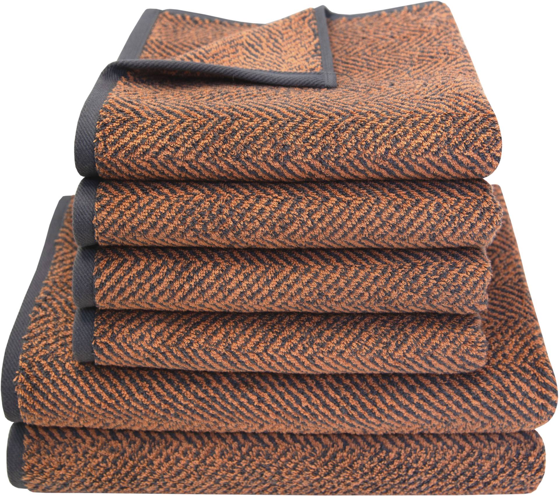 Dyckhoff Handtuch Set »Golden Shades Herringbone«, Set, 6 tlg., Walkfrottier, 4 Handtücher (50x100cm), 2 Duschtücher (70x140cm) Dyckhoff Handtuch Set »Golden Shades Herringbone«, Set, 6 tlg., Walkfrottier, 4 Handtücher (50x100cm), 2 Duschtücher (70x140cm) von dyckhoff