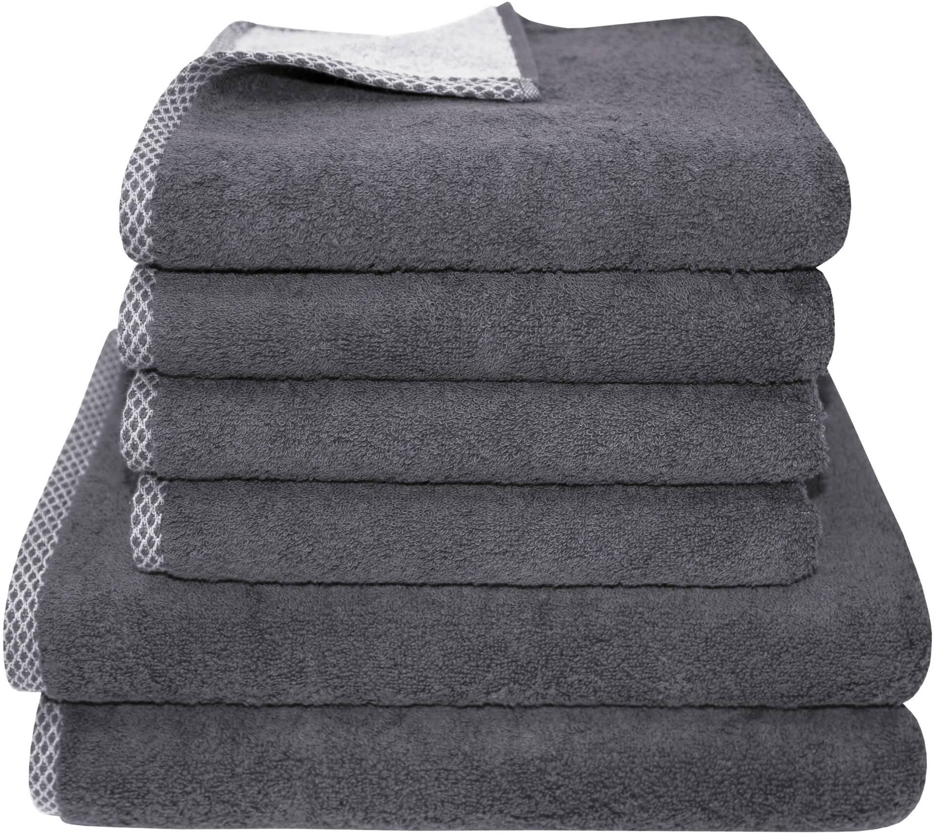 Dyckhoff Handtuch Set »Golden Shades Rhomb«, Set, 6 tlg., Walkfrottier, 4 Handtücher (50x100cm), 2 Duschtücher (70x140cm) Dyckhoff Handtuch Set »Golden Shades Rhomb«, Set, 6 tlg., Walkfrottier, 4 Handtücher (50x100cm), 2 Duschtücher (70x140cm) von dyckhoff