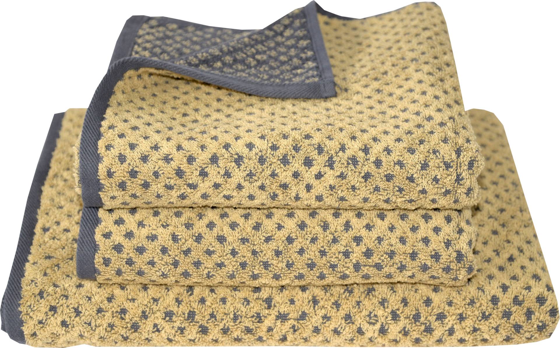 Dyckhoff Handtuch Set »Golden Shades Rhombus«, 3 tlg., Walkfrottier, 2 Handtücher (50x100 cm), 1 Badetuch (70x140 cm) Dyckhoff Handtuch Set »Golden Shades Rhombus«, 3 tlg., Walkfrottier, 2 Handtücher (50x100 cm), 1 Badetuch (70x140 cm) von dyckhoff