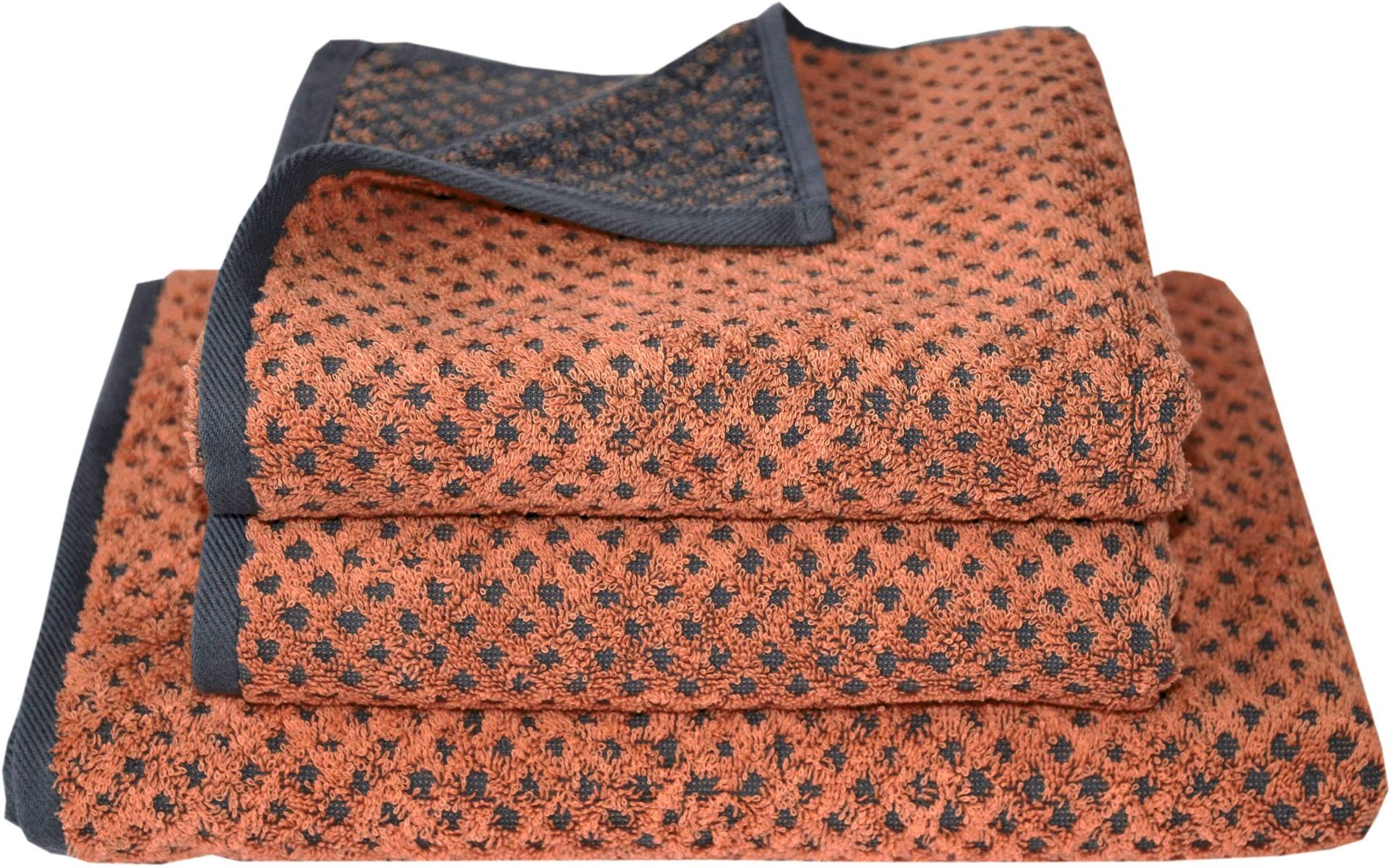 Dyckhoff Handtuch Set »Golden Shades Rhombus«, 3 tlg., Walkfrottier, 2 Handtücher (50x100 cm), 1 Badetuch (70x140 cm) Dyckhoff Handtuch Set »Golden Shades Rhombus«, 3 tlg., Walkfrottier, 2 Handtücher (50x100 cm), 1 Badetuch (70x140 cm) von dyckhoff