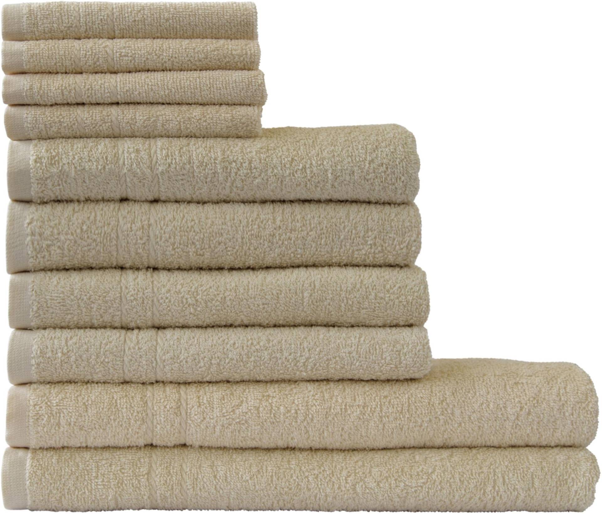 Dyckhoff Handtuch Set »Kristall«, Set, 10 tlg., Walkfrottee, mit feiner Bordüre, Duschtücher, Handtücher und Gästetücher Dyckhoff Handtuch Set »Kristall«, Set, 10 tlg., Walkfrottee, mit feiner Bordüre, Duschtücher, Handtücher und Gästetücher von dyckhoff