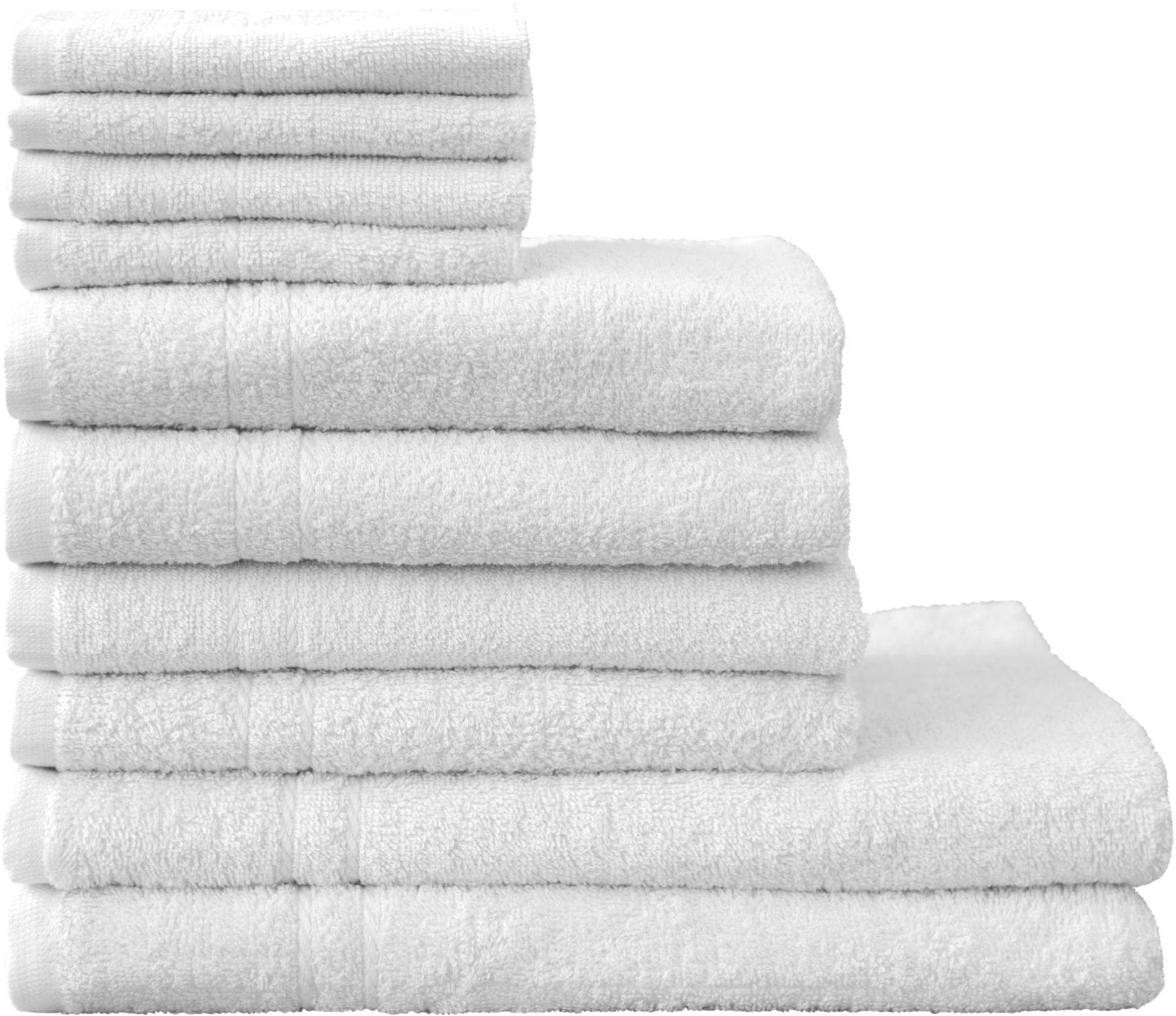 Dyckhoff Handtuch Set »Kristall«, Set, 10 tlg., Walkfrottee, mit feiner Bordüre, Duschtücher, Handtücher und Gästetücher Dyckhoff Handtuch Set »Kristall«, Set, 10 tlg., Walkfrottee, mit feiner Bordüre, Duschtücher, Handtücher und Gästetücher von dyckhoff