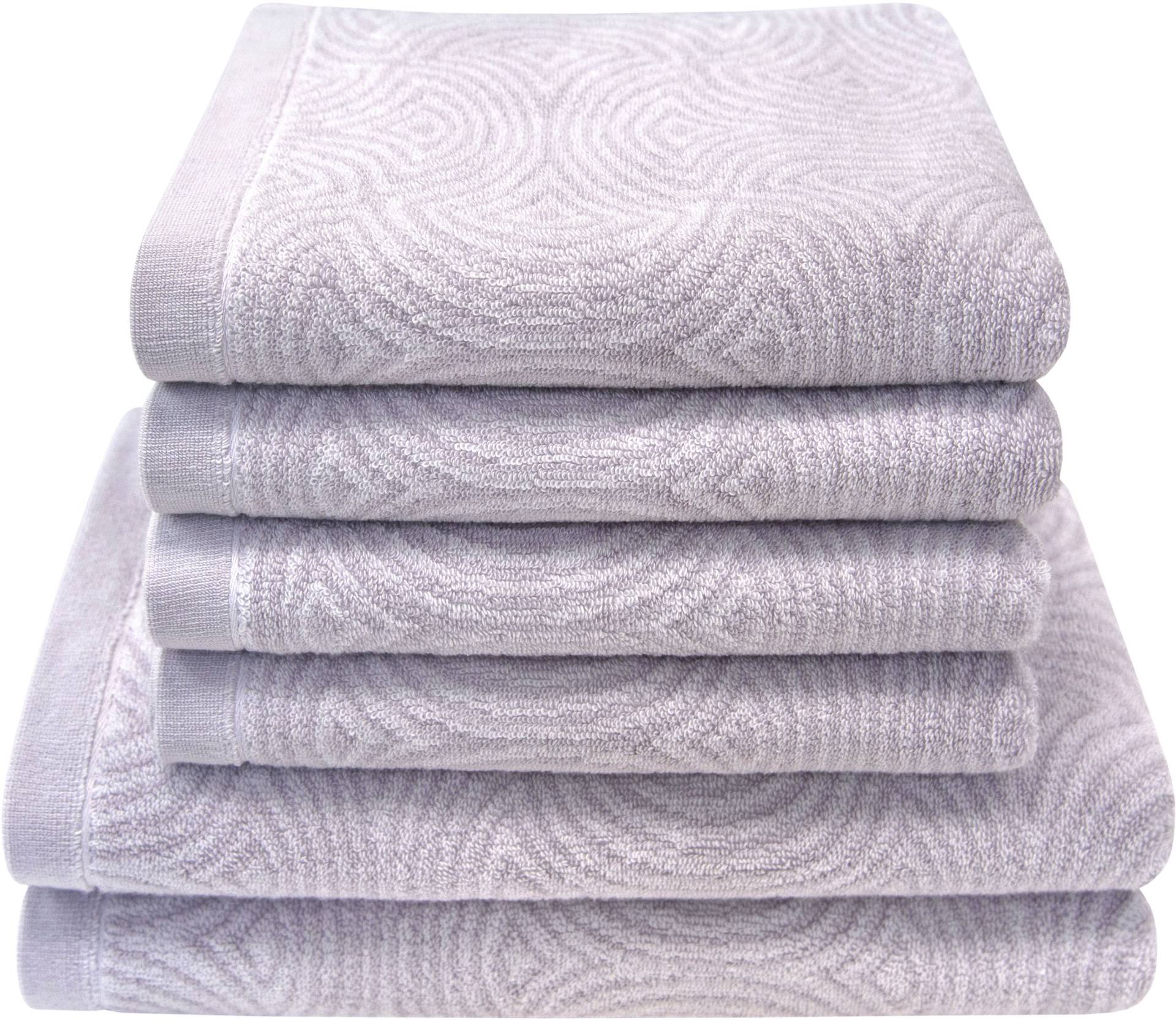 Dyckhoff Handtuch Set »Landscape«, Set, 6 tlg., Walkfrottier, 4 Handtücher (50x100cm), 2 Duschtücher (70x140cm) Dyckhoff Handtuch Set »Landscape«, Set, 6 tlg., Walkfrottier, 4 Handtücher (50x100cm), 2 Duschtücher (70x140cm) von dyckhoff