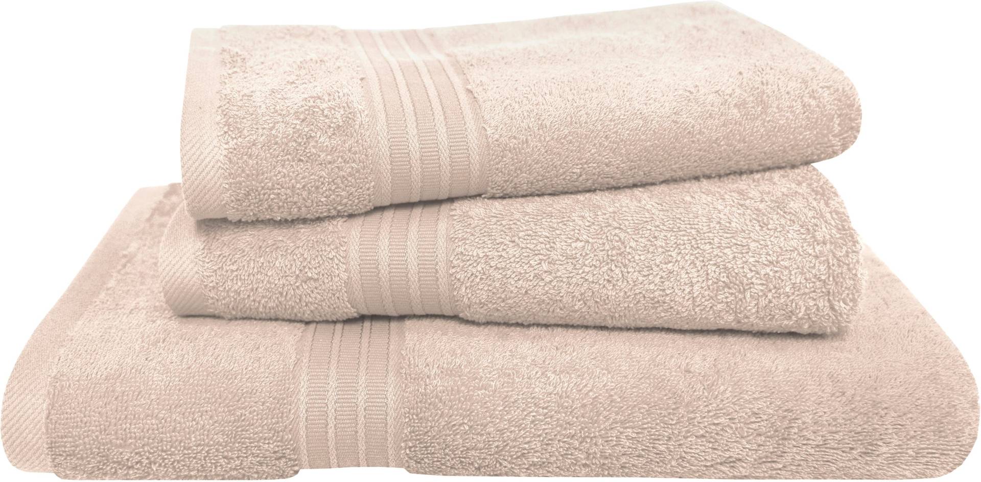 Dyckhoff Handtuch Set »Siena«, (Set, 3 St., 2 Handtücher (50x100 cm)-1 Duschtuch (70x140 cm), mit Bordüre; 2 Handtücher (50x100cm), 1 Duschtuch (70x140cm) von dyckhoff