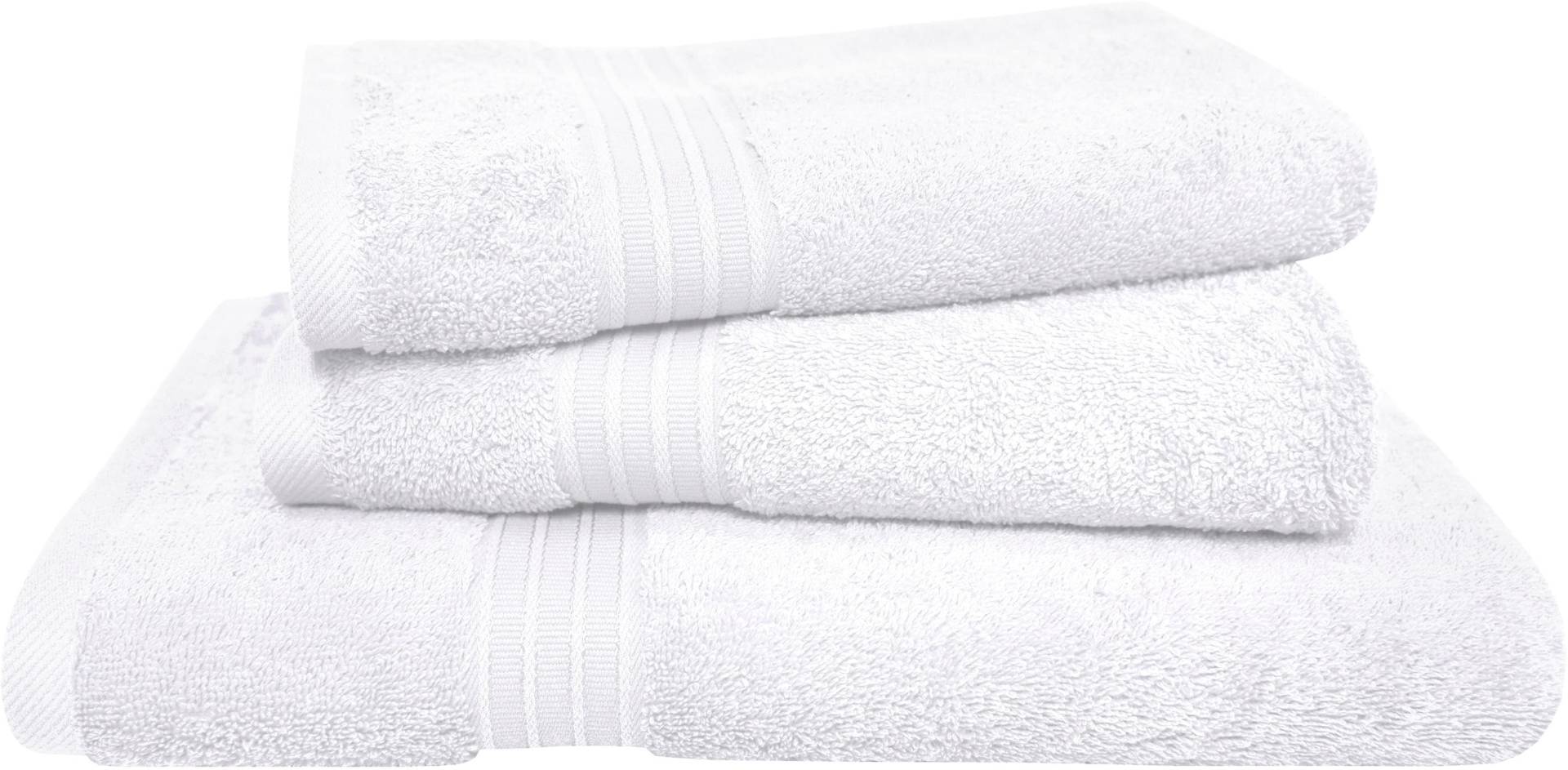 Dyckhoff Handtuch Set »Siena«, Set, 3 tlg., Frottier, mit Bordüre; 2 Handtücher (50x100cm), 1 Duschtuch (70x140cm) Dyckhoff Handtuch Set »Siena«, Set, 3 tlg., Frottier, mit Bordüre; 2 Handtücher (50x100cm), 1 Duschtuch (70x140cm) von dyckhoff