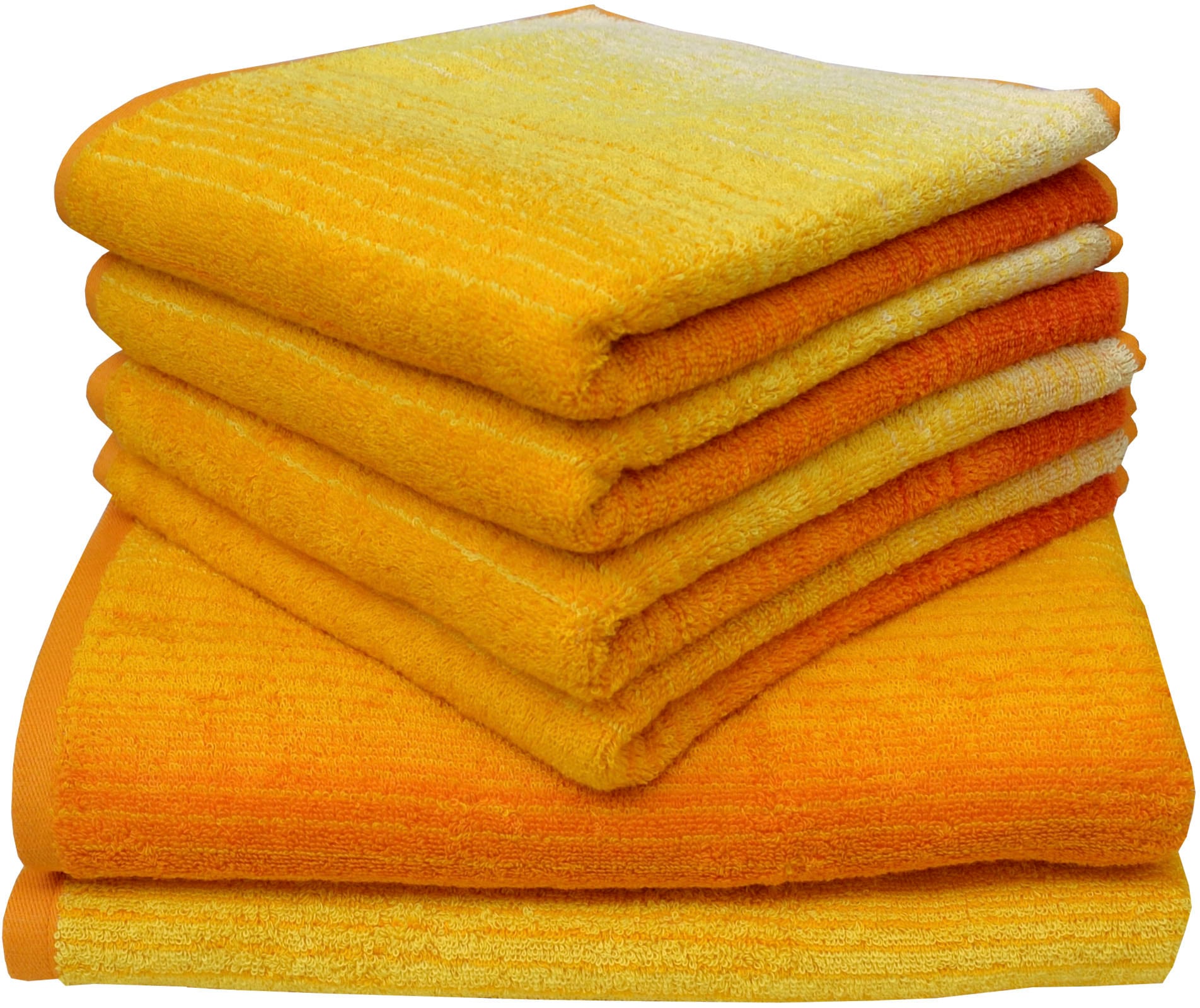 Dyckhoff Handtuch Set »mit Farbverlauf«, Set, 6 tlg., Walkfrottee, mit Farbverlauf;4 Handtücher (50x100cm), 2 Duschtücher (70x140cm) Dyckhoff Handtuch Set »mit Farbverlauf«, Set, 6 tlg., Walkfrottee, mit Farbverlauf;4 Handtücher (50x100cm), 2 Duschtücher (70x140cm) von dyckhoff