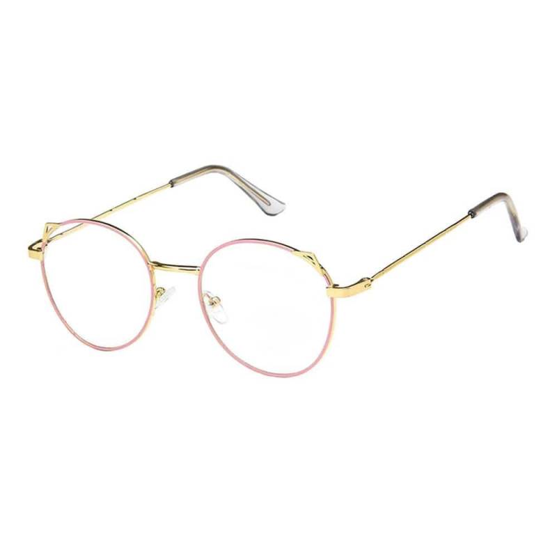 Anti-blaulichtbrille, Katzenohren - Pink Gold Damen  ONE SIZE von eStore