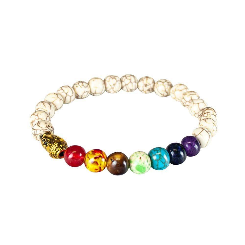 Chakra-armband Mit Buddha-detail Damen  ONE SIZE von eStore