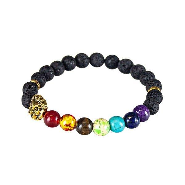 Chakra-armband Mit Löwendetail Damen  17cm von eStore