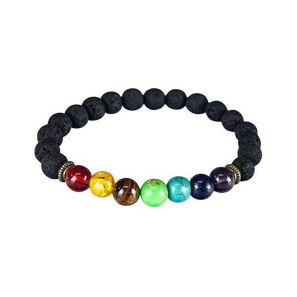 Chakra-armband Mit Messingdetails Damen  17cm von eStore