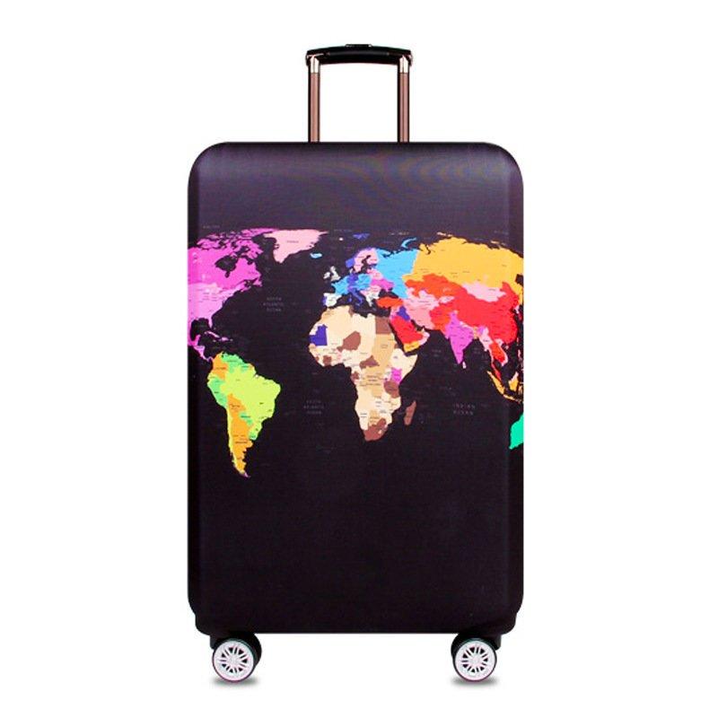 Hülle Für Koffer, Weltkarte - Größe L Unisex Multicolor ONE SIZE von eStore