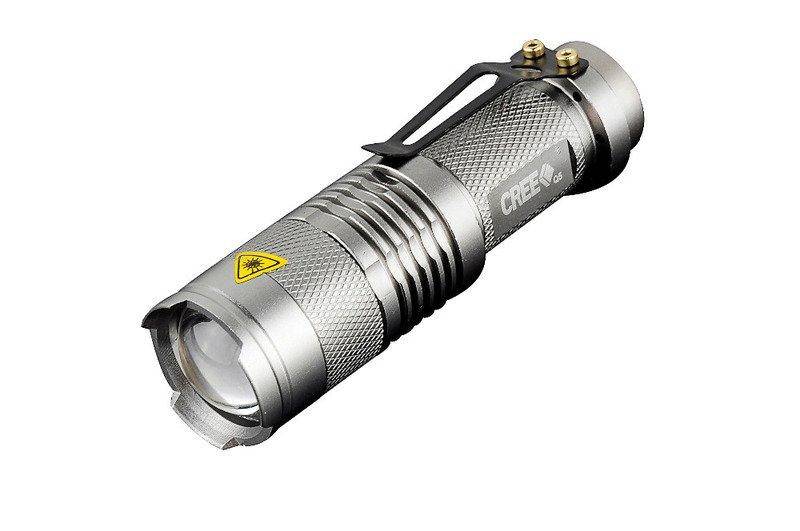 Led-taschenlampe Cree Ultrafire Unisex Taubengrau 150 mm von eStore