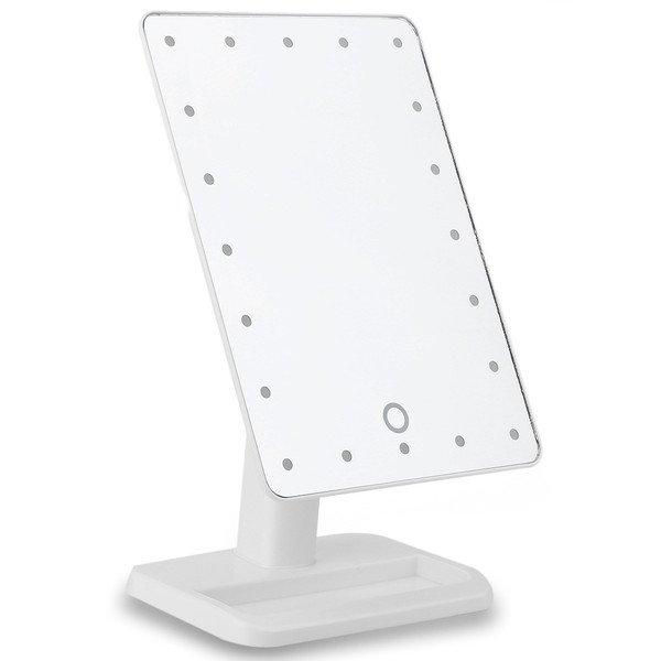 Schminkspiegel Mit Led 20 Lichter - 180 Drehbar Damen Weiss ONE SIZE von eStore