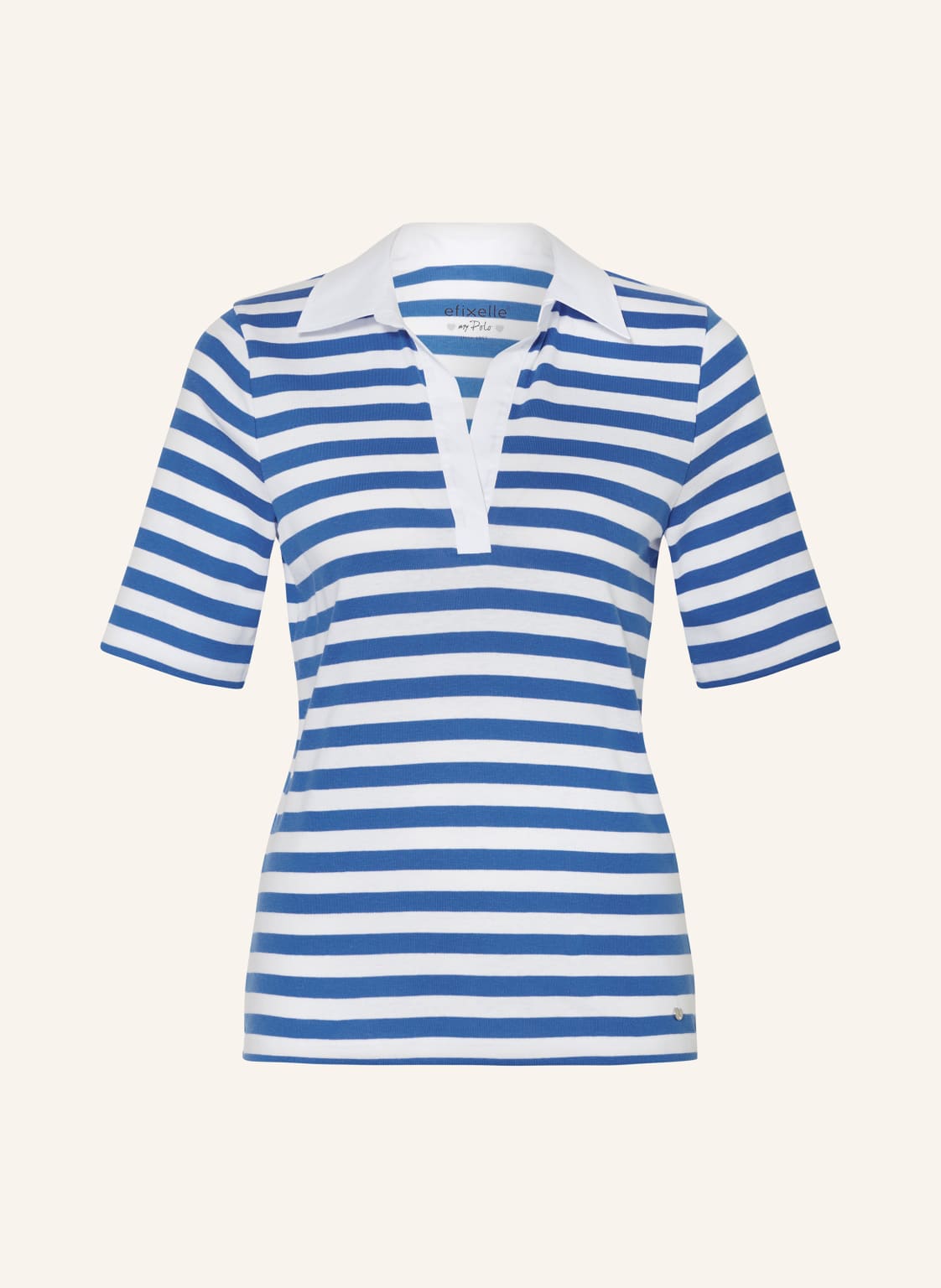 Efixelle Jersey-Poloshirt blau von efixelle