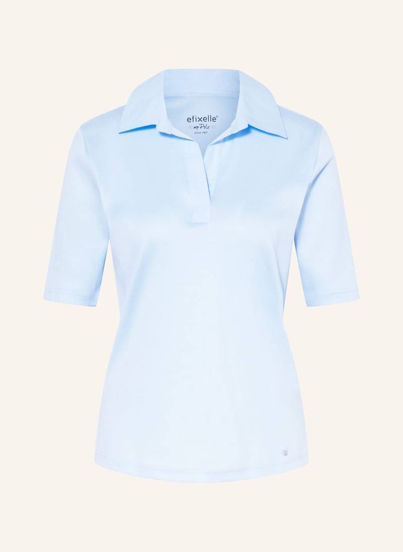 Efixelle Jersey-Poloshirt blau von efixelle