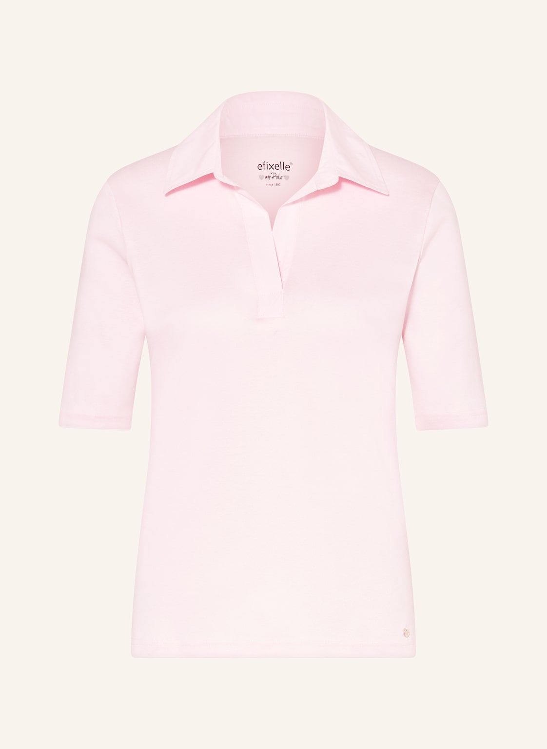 Efixelle Jersey-Poloshirt rosa von efixelle