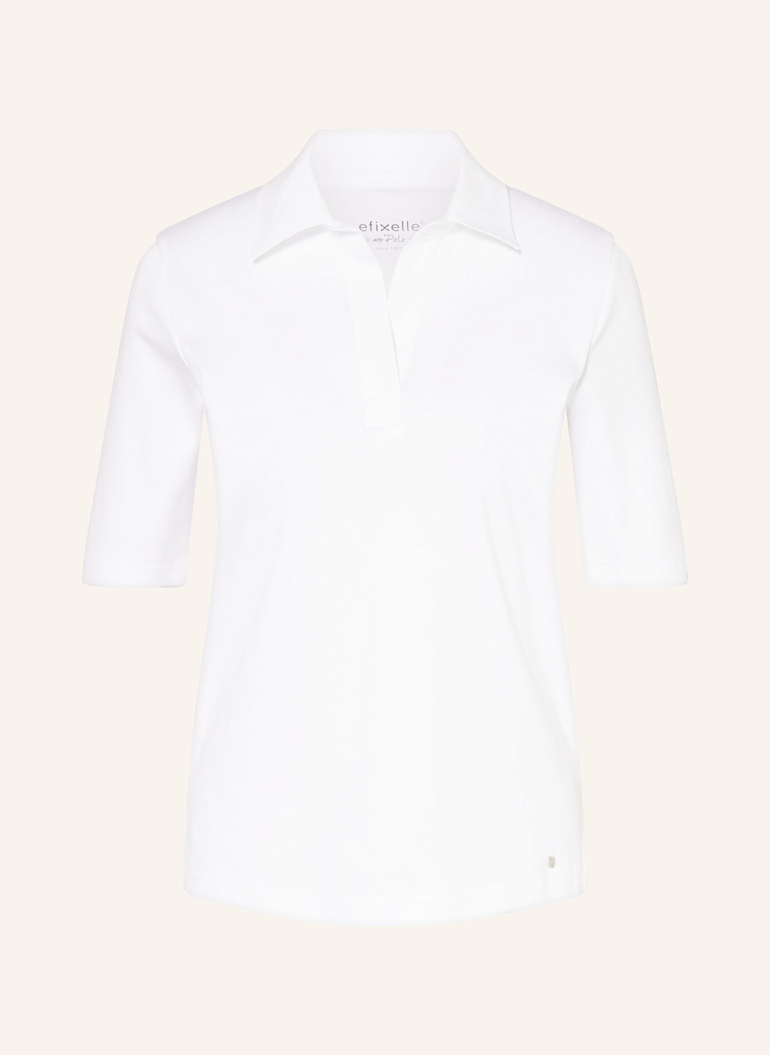 Efixelle Jersey-Poloshirt weiss von efixelle