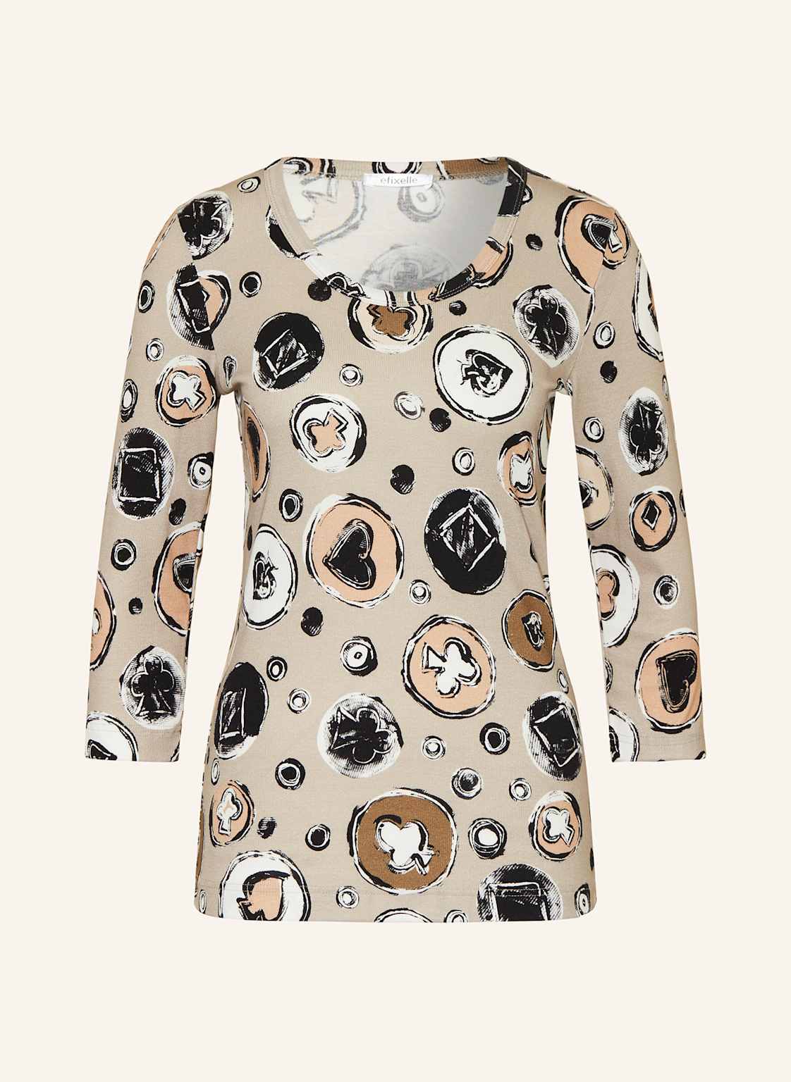 Efixelle Shirt Mit 3/4-Arm beige von efixelle