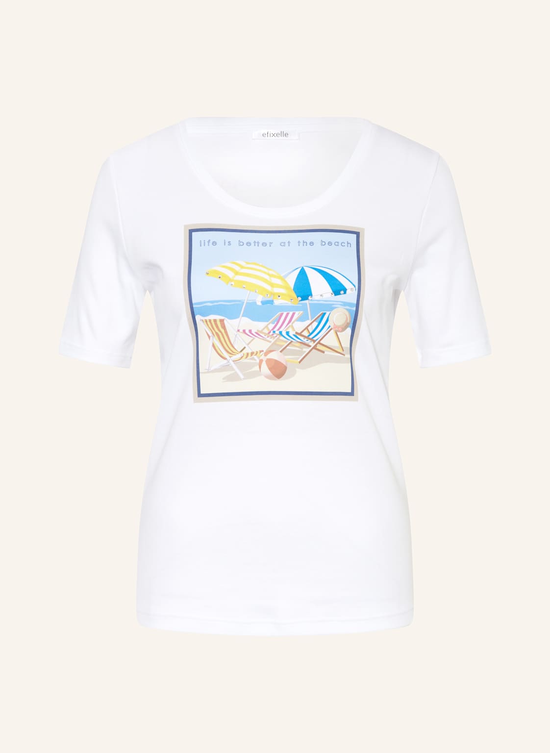 Efixelle T-Shirt Mit Schmucksteinen weiss Efixelle T-Shirt Mit Schmucksteinen weiss von efixelle