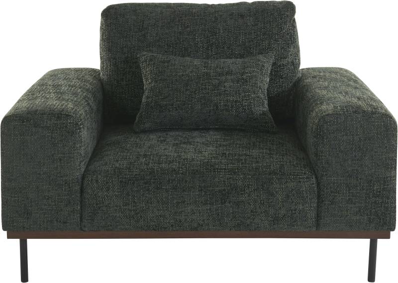 andas Loveseat »Mikael Sessel«, gebeizter Holzrahmen; passend zur Serie 'Mikael', incl. Zierkissen von andas