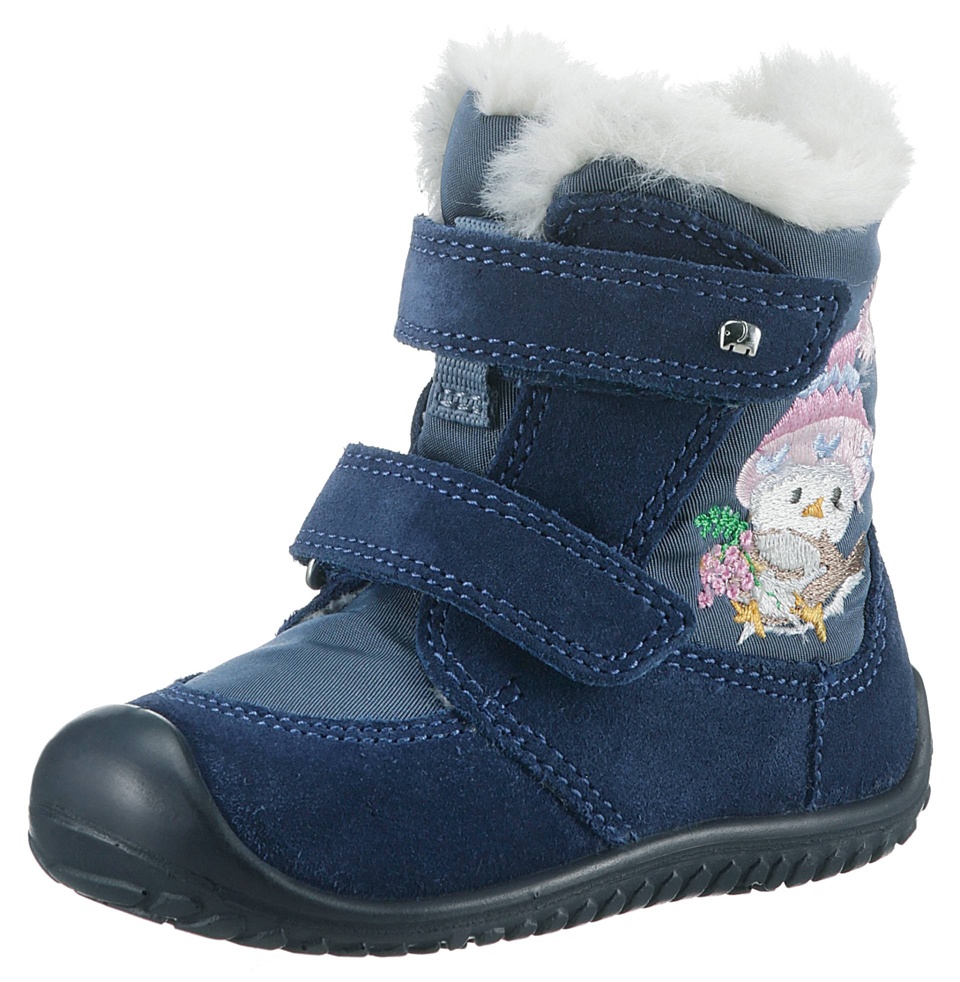 ELEFANTEN Snowboots »Winterstiefel SUNNY SOCHI - WMS: Mittel«, mit Schneemann bestickt von elefanten