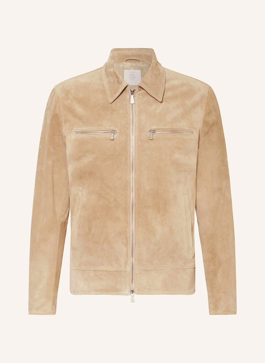 Eleventy Lederjacke beige von eleventy