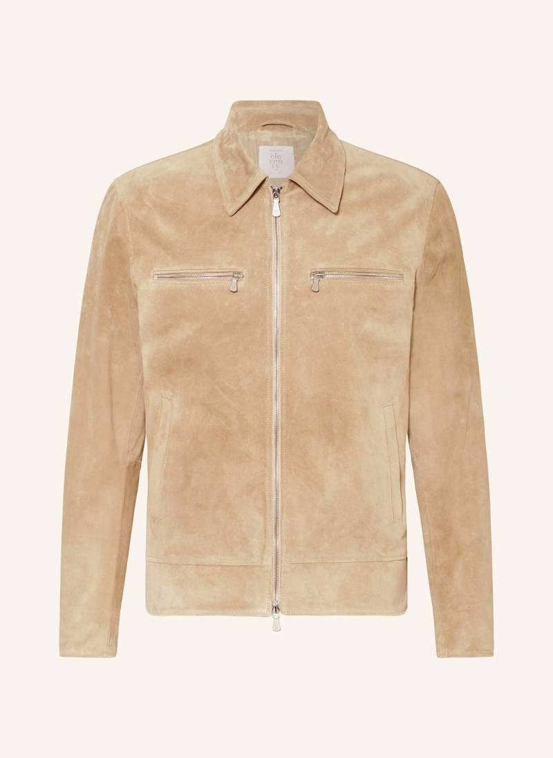 Eleventy Lederjacke beige von eleventy