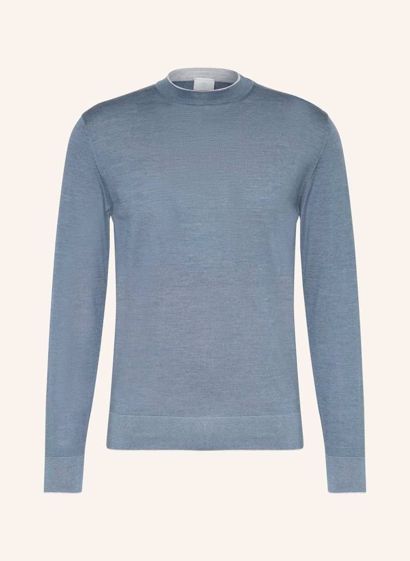 Eleventy Pullover Mit Seide blau von eleventy