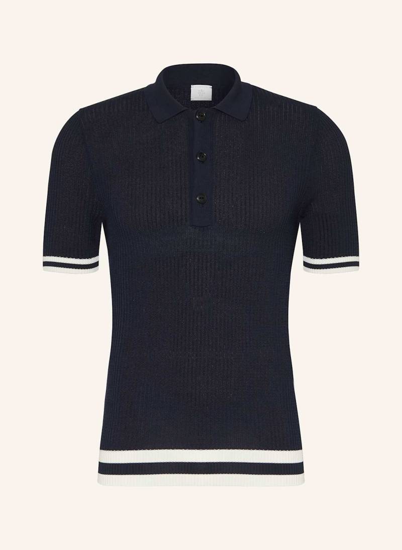 Eleventy Strick-Poloshirt blau von eleventy