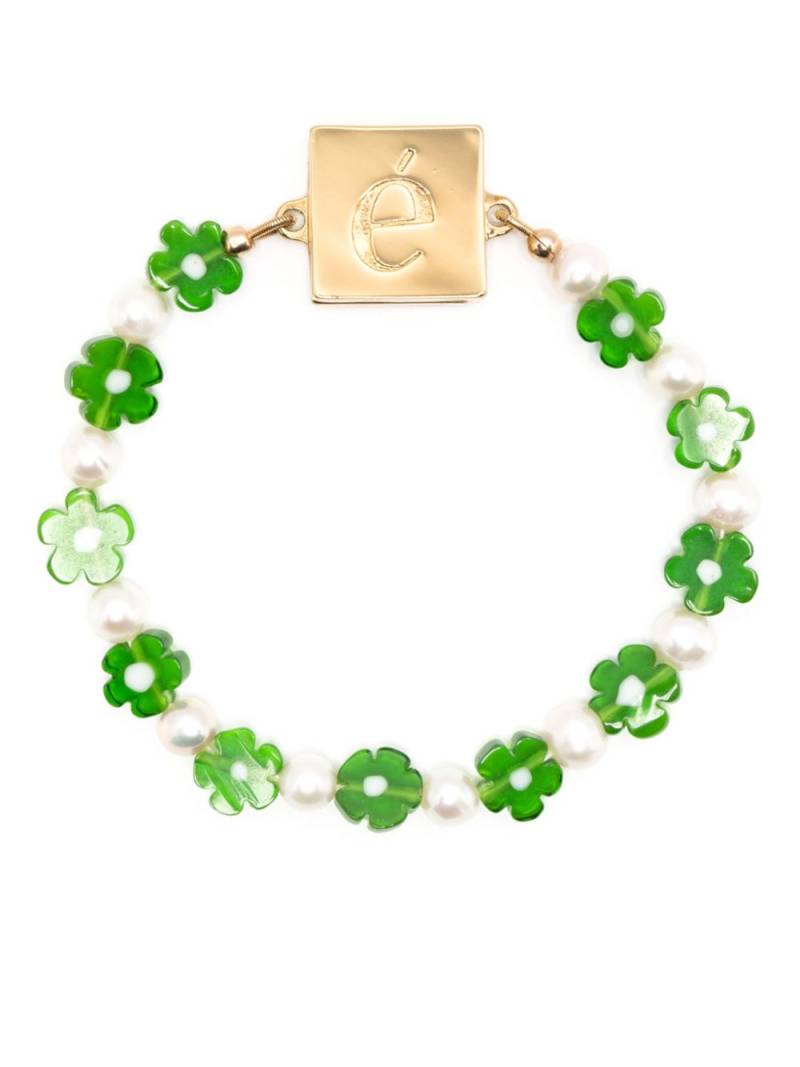 éliou Nikola floral-motif bracelet - White von éliou