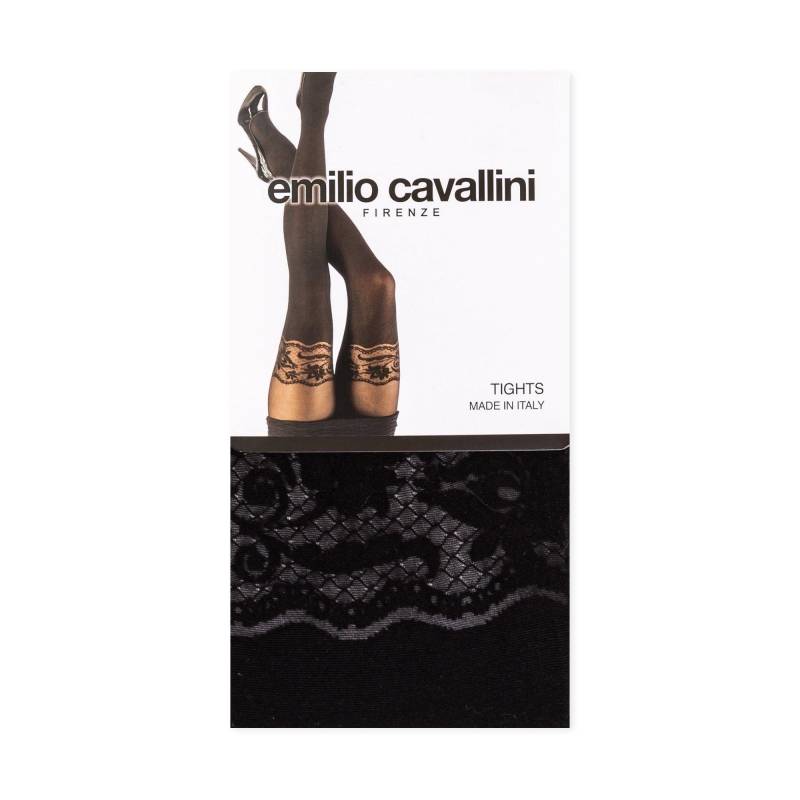 Strumpfhose, 20 Den Damen Black M/L von emilio cavallini